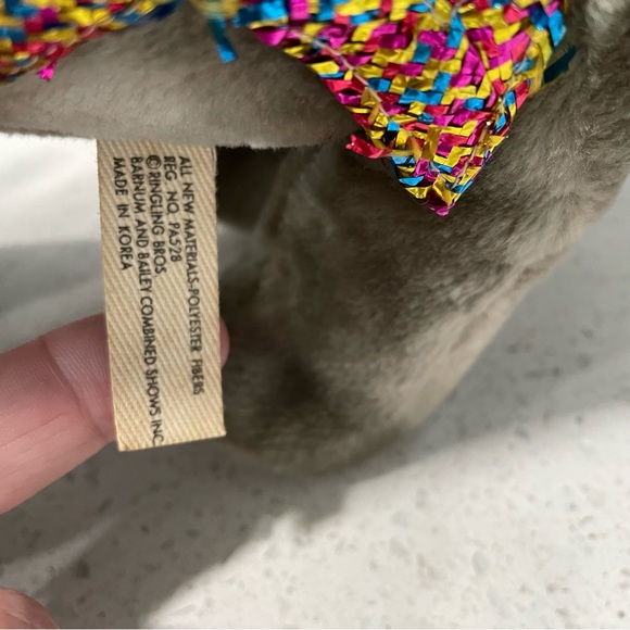 Vintage Ringling Bros Barnum Bailey Circus Gunther Farewell Tour Elephant Plush - Picture 15 of 15